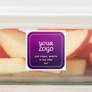 Ihr Logo und Ihr stylisches Licht bis dunkel Lila  Etiketten