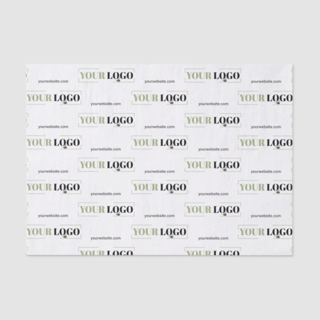 Ihr Logo und Ihre Website Kleines Gewebe Papier (Vorderseite)