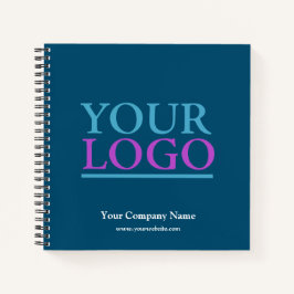 Ihr Logo und Ihre Website, Ocean Blue Werbung Notizbuch