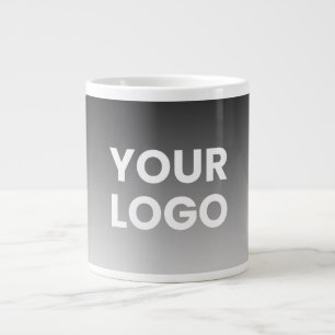 Ihr Logo und moderner, editierbarer Farbverlauf Jumbo-Tasse