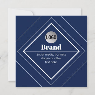 Ihr Logo und modernes, anpassbares Design   Marine Einladung