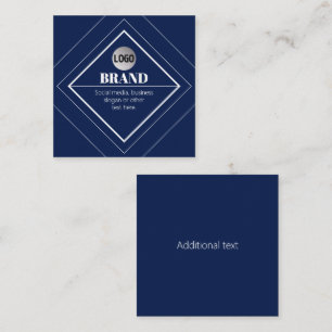 Ihr Logo und modernes, anpassbares Design Marine Quadratische Visitenkarte