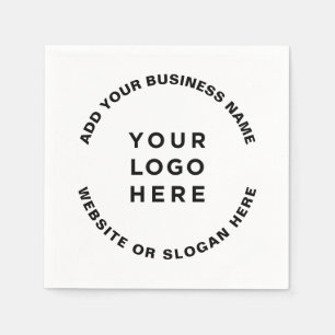 Ihr Logo und Text Einfach Professionell Serviette