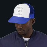 Ihr Logo und Text macht White Royal Trucker zu ein Truckerkappe<br><div class="desc">Unisex Business Company Logo Mitarbeiter Bulk Elegant Moderne Werbevorlage Hochladen Add Logo Herren & Frauen's White and Royal Blue Baseball & Trucker Hut... </div>