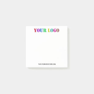 Ihr Logo und Website-Werbeunternehmen Post-it Klebezettel