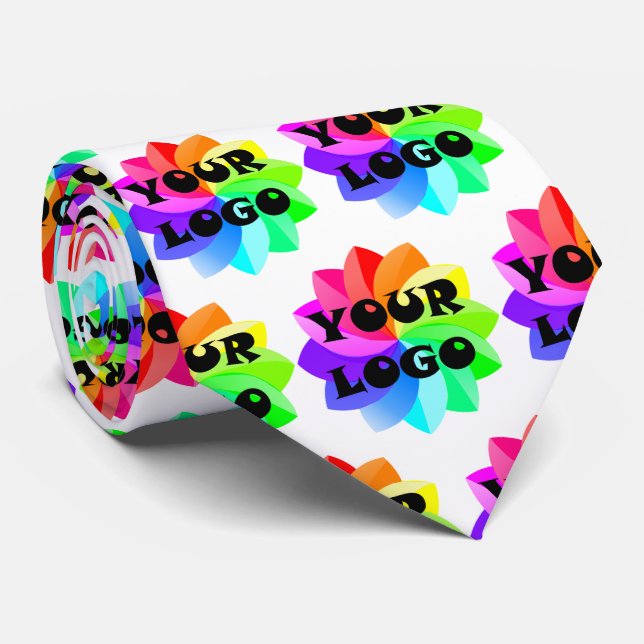 Ihr Logo-Unternehmen Neck Tie Necktie Krawatte (Gerollt)