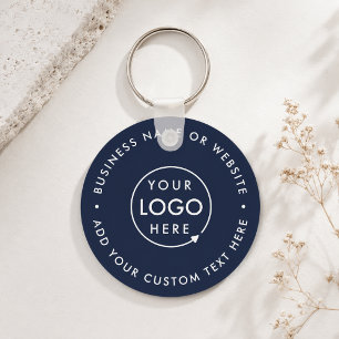 Ihr Logo Werbeaktion für Navy Blue Business Schlüsselanhänger