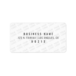 Ihr Logo wird automatisch hell und wiederholt Adressaufkleber