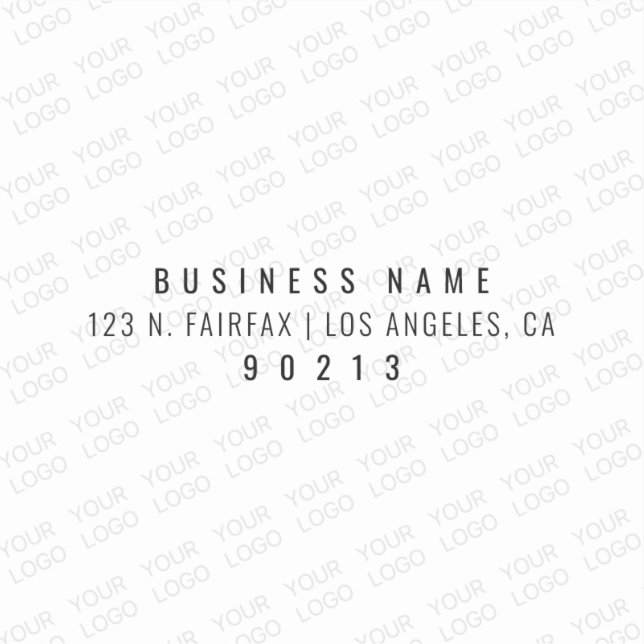 Ihr Logo wird automatisch hell und wiederholt Aufkleber (Vorderseite)