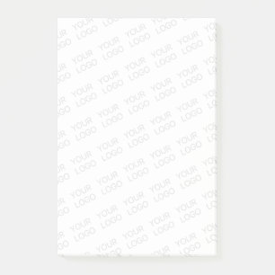Ihr Logo wird automatisch hell und wiederholt Post-it Klebezettel