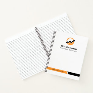 Ihr Logo Wirtschaftsprüfer Moderner Minimalistis Notizbuch