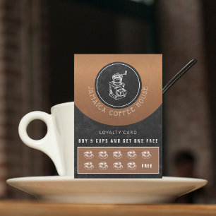 Ihr Logokaffeemarkt gratis Kaffeekarte Visitenkarte