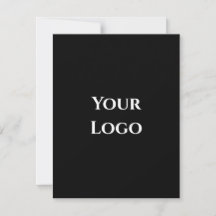 Ihr Logovorlage schwarzes einfaches Design Karte