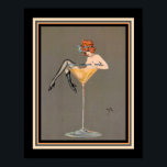 "Ihr Martini" 1920 Art Deco Print Poster<br><div class="desc">"Ihr Martini", Art Deco von 1920, Druck von Henry Clive</div>