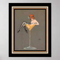 "Ihr Martini" 1920 Art Deco Print