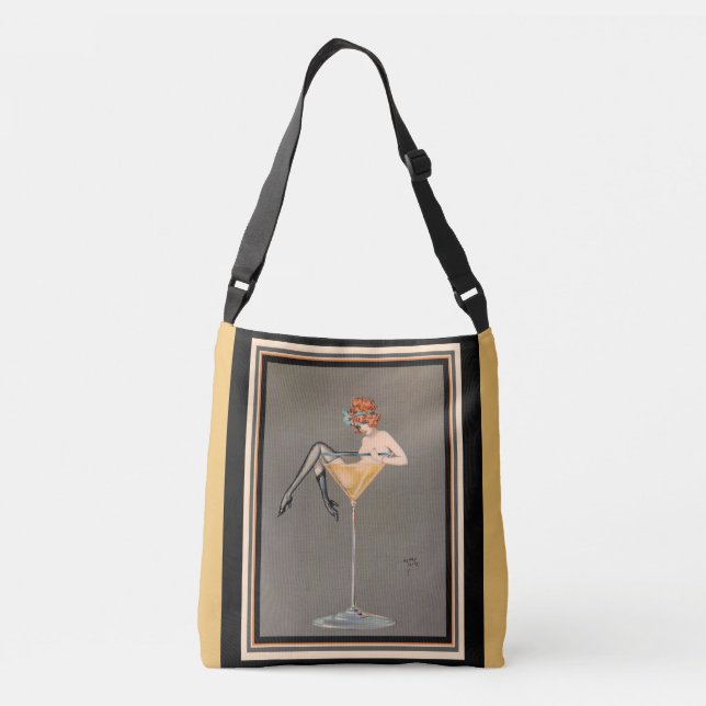 "Ihr Martini" Tasche Art Déco (Rückseite)