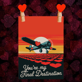 Ihr mein letztes Ziel, Vintager Valentinstag Feiertagskarte