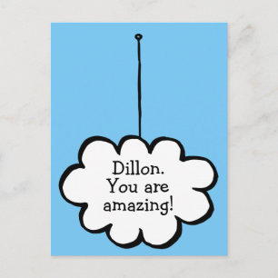 Ihr Message Dream Cloud auf einem String Postkarte