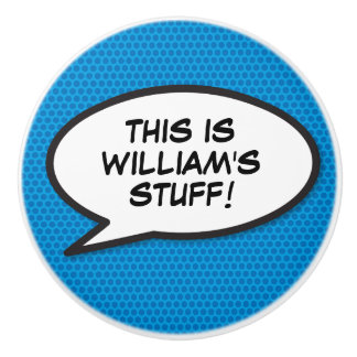 Ihr Message Speech Bubble Fun Retro Comic Book Keramikknauf