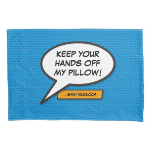 Ihr Message Speech Bubble Fun Retro Comic Book Kissenbezug