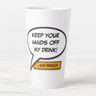 Ihr Message Speech Bubble Fun Retro Comic Book Milchtasse