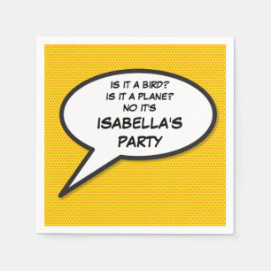 Ihr Message Speech Bubble Fun Retro Comic Book Serviette