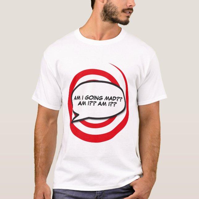 Ihr Message Speech Bubble Fun Retro Comic Book T-Shirt (Vorderseite)