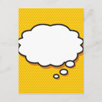 Ihr Message Thread Bubble Fun Retro Comic Book