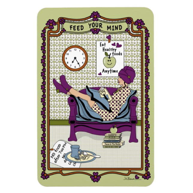 Ihr Mind_A_4x6 Kühlschrank Magnet gefüttert (Vertikal)