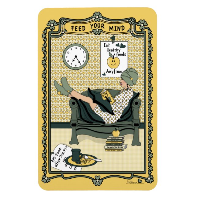 Ihr Mind_C_4x6 Kühlschrank Magnet gefüttert (Vertikal)