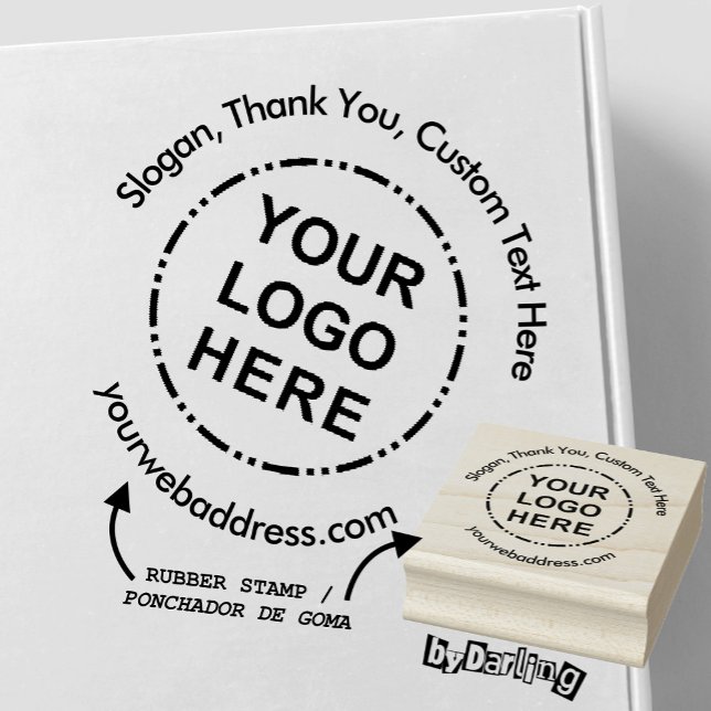 Ihr Minimalistisches Logo Gummistempel (Your Logo Here Modern Professional Custom Stamp - Photo Credit: Mockupbee (Unsplash))