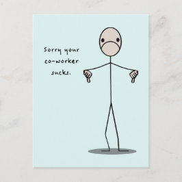 Ihr Mitarbeiter Sind zum Kotzen Postkarte