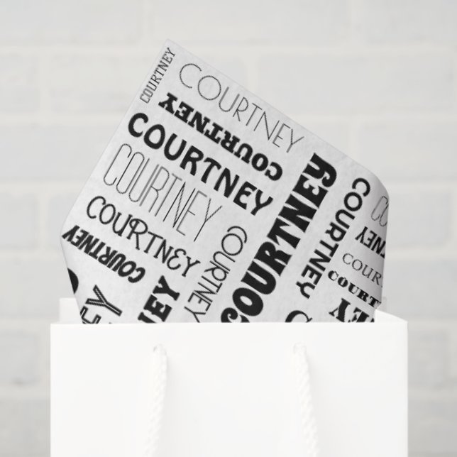 Ihr (mittlere Länge) Name ist über diesen Seidenpapier (Geschenktüte)