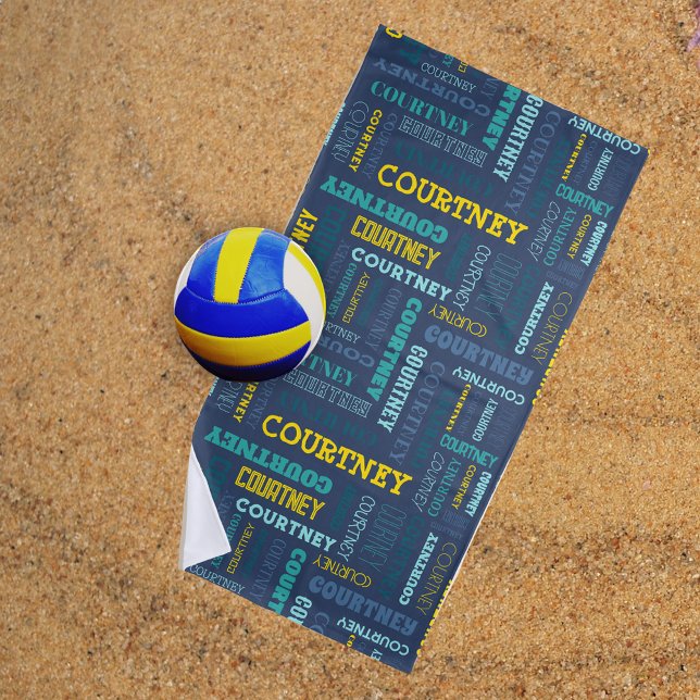 Ihr (mittlere Länge) Name ist über diesen Strandtuch (Von Creator hochgeladen)