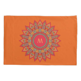 Ihr Monogramm in Boho-Frame-Kissen Kissenbezug