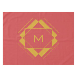 Ihr Monogramm in geometrischem Mustertuch Tischdecke