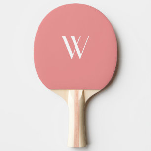 Ihr Monogramm in Rosa Tischtennis Schläger