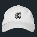 Ihr Monogramm Personalisiert Bestickte Baseballkappe<br><div class="desc">Mit Monogramm,  individuell anpassbare Kappe,  die Sie mit Ihrem eigenen Monogramm einfach personalisieren können,  KOSTENLOS aus Ricaso.</div>