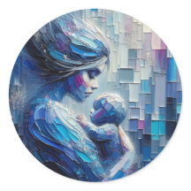 Ihr Mütter- und Kinderkunstaufkleber vertrauen