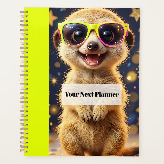 Ihr Nächster Planer – Erdmännchen-Notizbuchcover (Vorderseite)