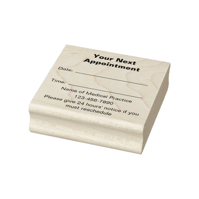 Ihr nächster Termin Ärzte üben Vorlage Gummistempel (Stempel)