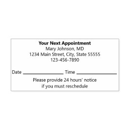 Ihr nächster Termin Erinnerung Arzt Permastempel
