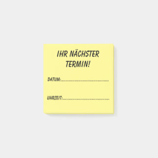 Ihr nächster Termin! Post-it Klebezettel
