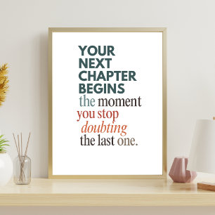 Ihr nächstes Kapitel beginnt Motivationszitat Poster