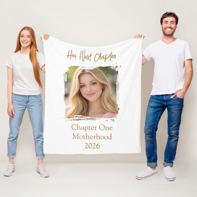 Ihr nächstes Kapitel Mutter Mama Foto Fleecedecke (Beispiel)