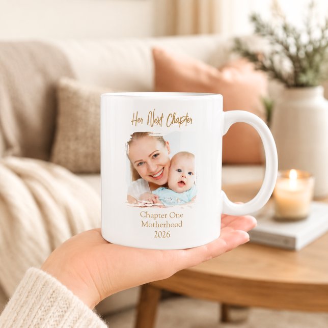 Ihr nächstes Kapitel Mutter Mama Foto Kaffeetasse (Von Creator hochgeladen)