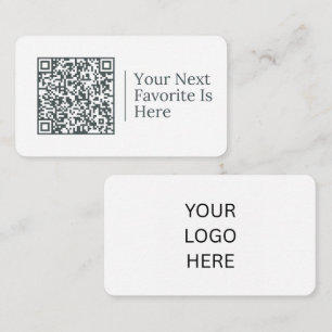 Ihr nächstes Lieblingsstück ist hier QR-Code und Visitenkarte