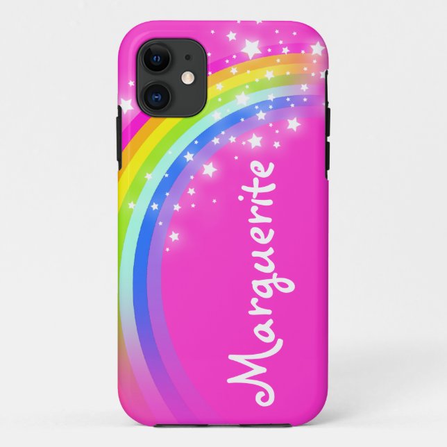 Ihr Name (10 Buchstaben) Regenbogen Rosa iPhone Ge Case-Mate iPhone Hülle (Rückseite)