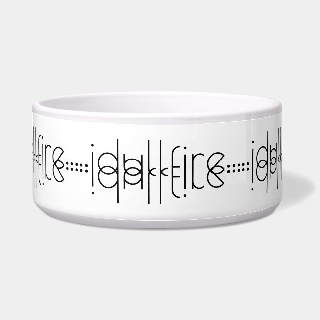 Ihr Name als Alien Glyphen einzigartig weiß Napf (Vorderseite)