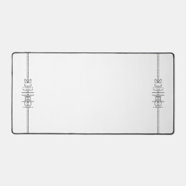 Ihr Name als Alien Glyphen einzigartig weiß Schreibtischunterlage